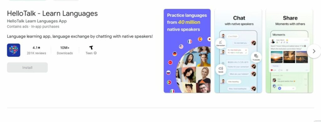 HelloTalk App